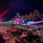 Air Panama's flight from Panama City experienced a runway excursion upon landing in Bocas del Toro